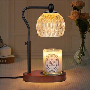 Candle Lamp with Timer & Dimmer - Height Adjustable for Scented Candles, With 2